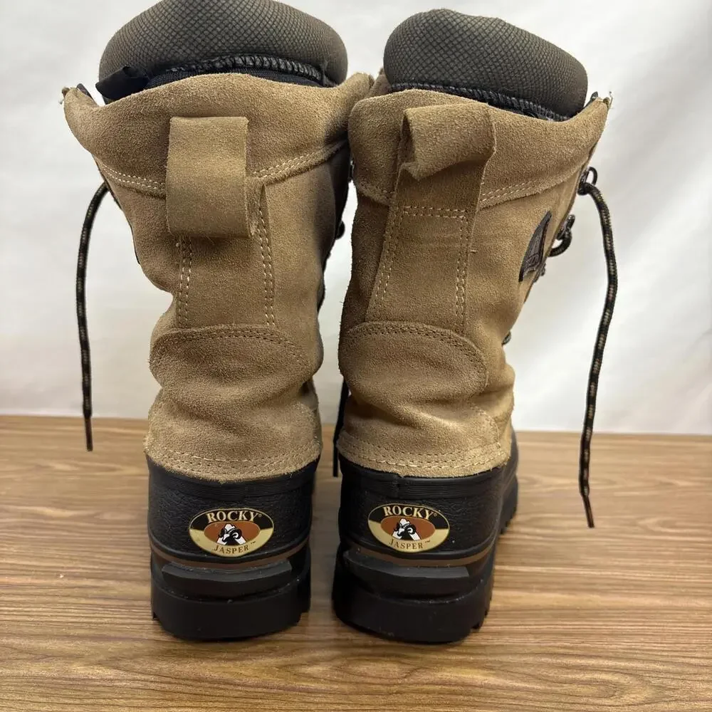 ROCKY JASPER 7856 MENS THINSULATE STEEL SHANK LEATHER BOOTS SIZE 7 M - Picture 4 of 12